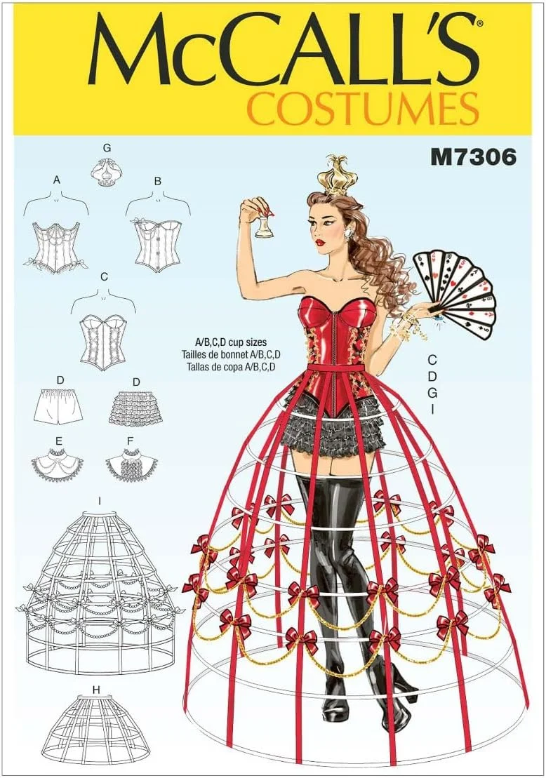 الگوهای خیاطی مک کالز 7306 A5، لباس زنانه، سایزهای 6-14، مصنوعی، (6-8-10-12-14)