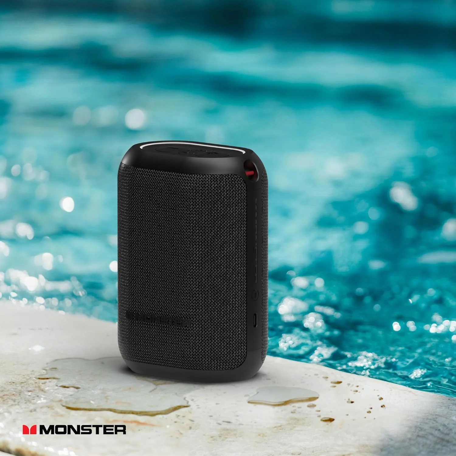 اسپیکر بلوتوثی قابل حمل Monster DNA One، مینی اسپیکر بی سیم قابل حمل با صدای باس 360 درجه، ضد آب IP67 - برای مسافرت، مهمانی های داخلی و خارجی و استفاده در منزل، مشکی اسپیکر بلوتوثی قابل حمل Monster DNA One، مینی اسپیکر بی سیم قابل حمل با صدای باس 360 درجه، ضد آب IP67 - برای مسافرت، مهمانی های داخلی و خارجی و استفاده در منزل، مشکی