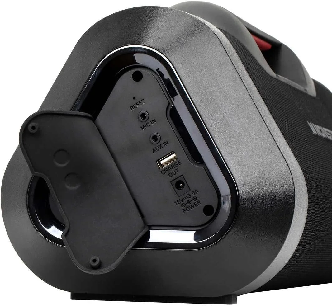 بوم باکس بلوتوثی مانستر: اسپیکر بلوتوثی ضد آب قابل شارژ IPX5 با خروجی شارژ USB و ورودی Aux، اسپیکر بلوتوثی بی سیم قابل حمل 120 واتی، مشکی بوم باکس بلوتوثی مانستر: اسپیکر بلوتوثی ضد آب قابل شارژ IPX5 با خروجی شارژ USB و ورودی Aux، اسپیکر بلوتوثی بی سیم قابل حمل 120 واتی، مشکی