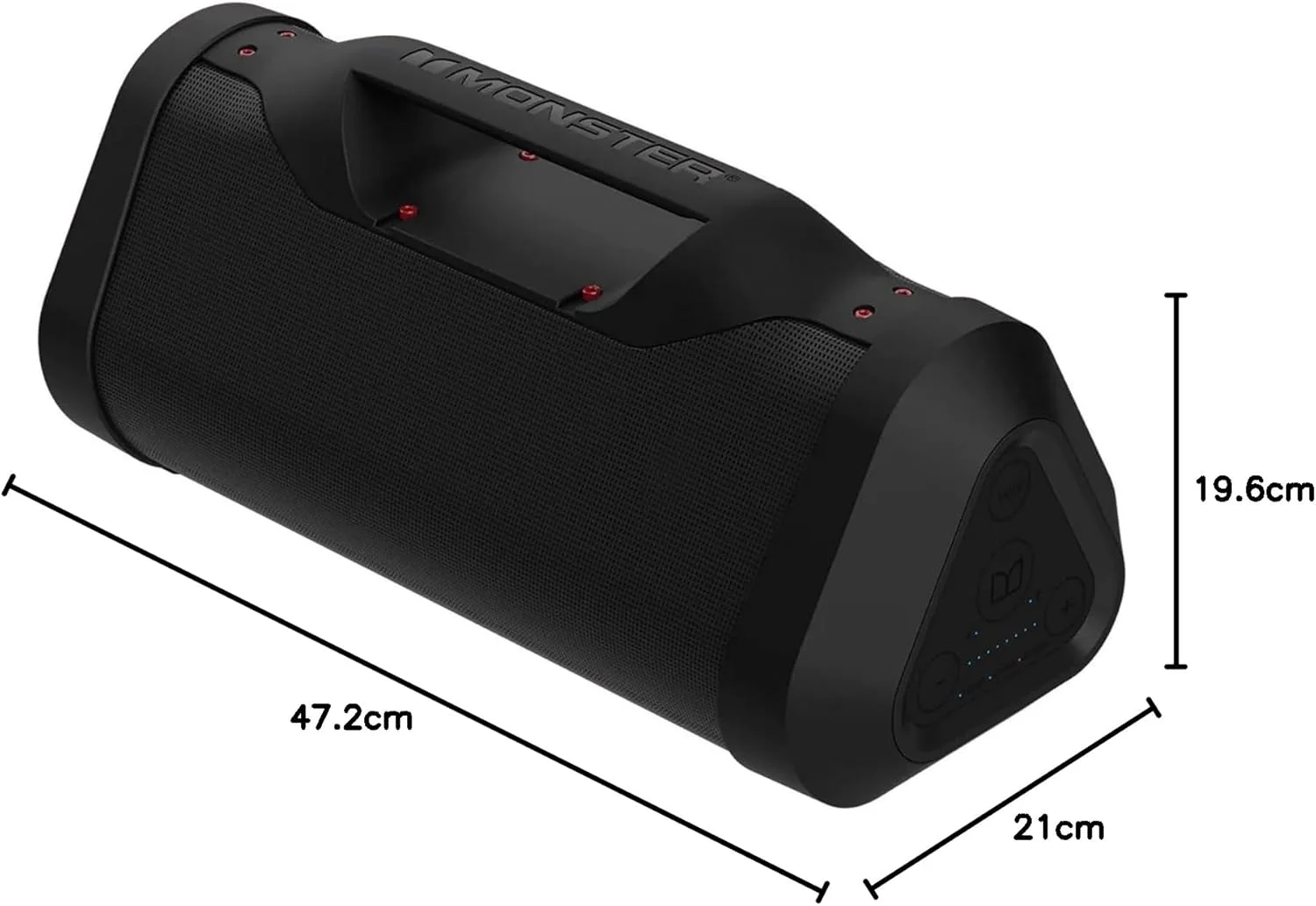 اسپیکر بلوتوثی بی سیم قابل حمل مانستر، بوم باکس بی سیم قابل شارژ 120 واتی، خروجی شارژ USB، مقاوم در برابر آب IPX5، (Monster Blaster 3.0) اسپیکر بلوتوثی بی سیم قابل حمل مانستر، بوم باکس بی سیم قابل شارژ 120 واتی، خروجی شارژ USB، مقاوم در برابر آب IPX5، (Monster Blaster 3.0)