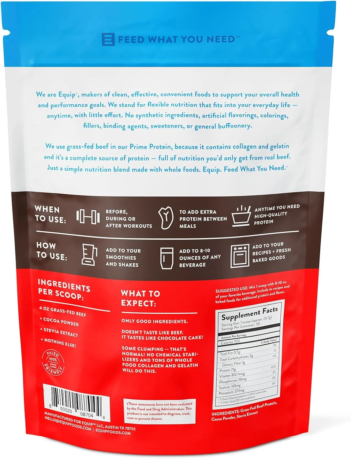پودر پروتئین گوشت گاو تغذیه شده با علف 100% خالص pureWOD BUILD، سازگار با رژیم پالئو، غنی از کلاژن و ژلاتین، بدون مواد مصنوعی (907 گرم) از pureWOD