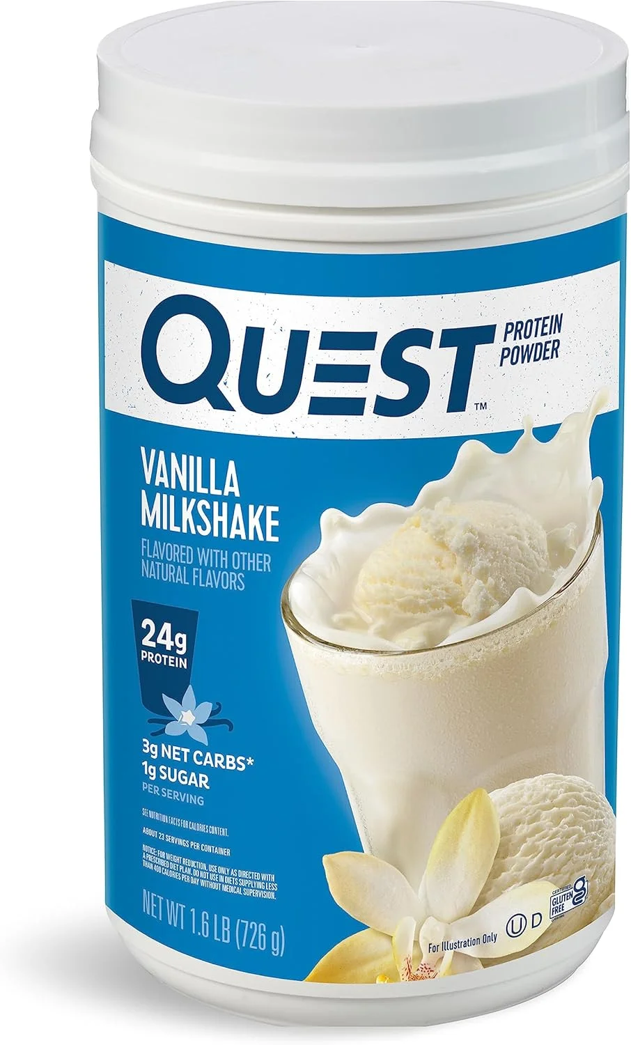 پودر پروتئین Quest Nutrition، میلک شیک وانیلی، 1.6 پوند