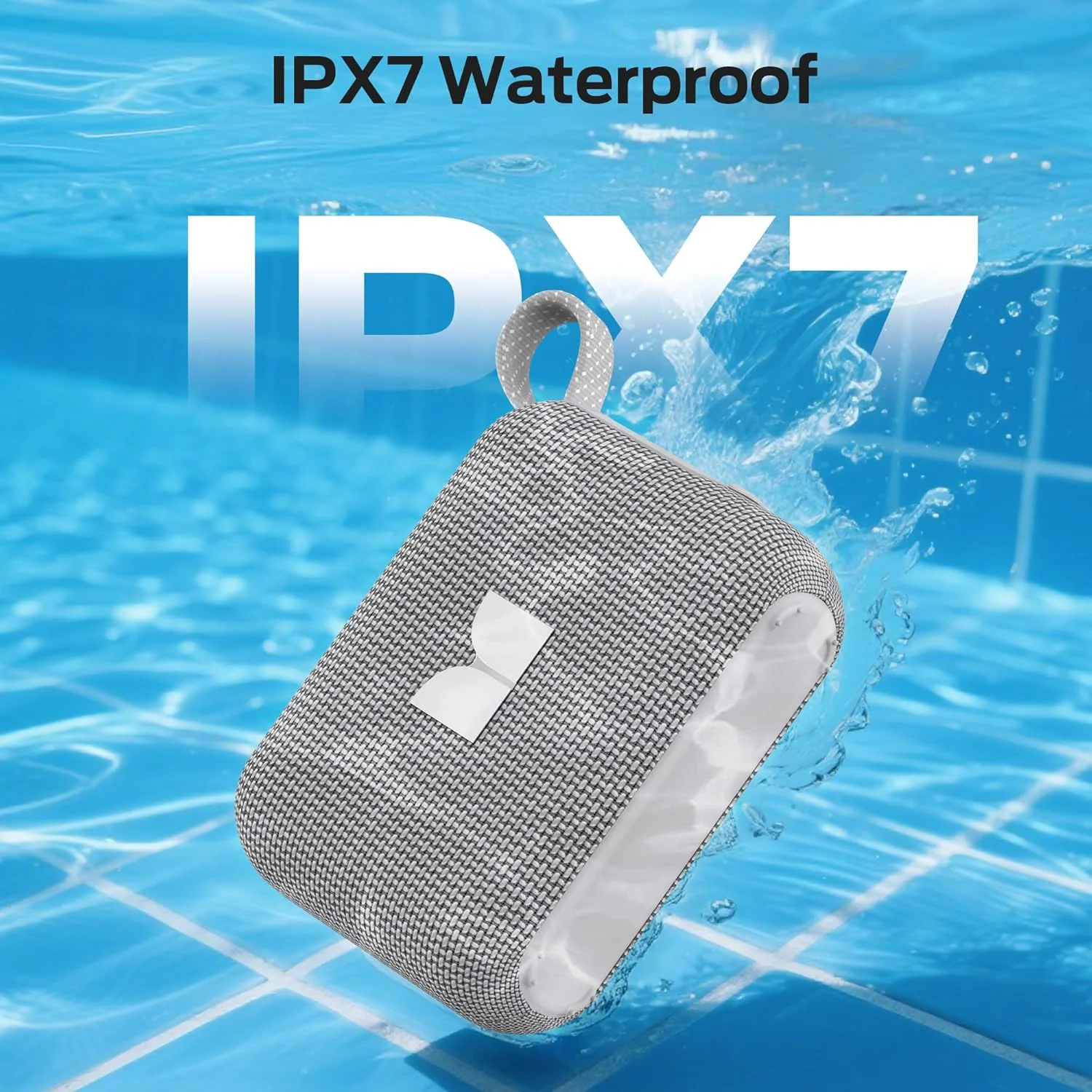 اسپیکر بلوتوثی قابل حمل مانستر مدل Cube 1، ضد آب IPX7، بلوتوث 6.0، 20 ساعت پخش مداوم، صدای استریو قدرتمند، مناسب برای خانه، فضای باز و مسافرت، خاکستری اسپیکر بلوتوثی قابل حمل مانستر مدل Cube 1، ضد آب IPX7، بلوتوث 6.0، 20 ساعت پخش مداوم، صدای استریو قدرتمند، مناسب برای خانه، فضای باز و مسافرت، خاکستری