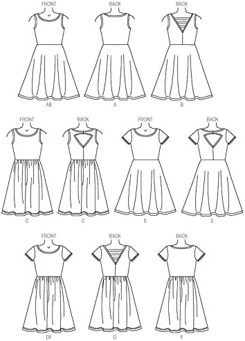الگوی خیاطی مک کالز MC7079، لباس دخترانه سایز بزرگ، جنس نخی، سایزهای GRL (7-8-10-12-14)