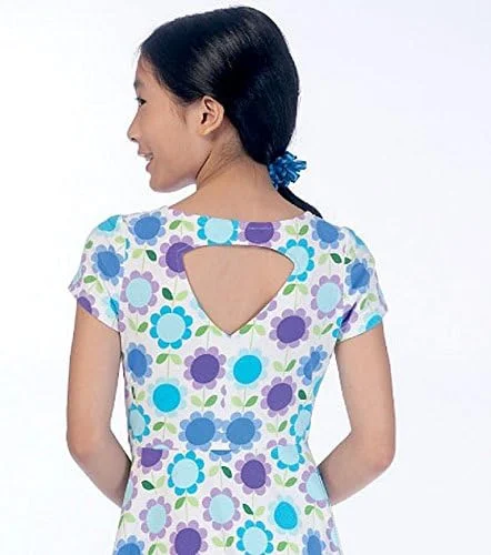 الگوی خیاطی مک کالز MC7079، لباس دخترانه سایز بزرگ، جنس نخی، سایزهای GRL (7-8-10-12-14)