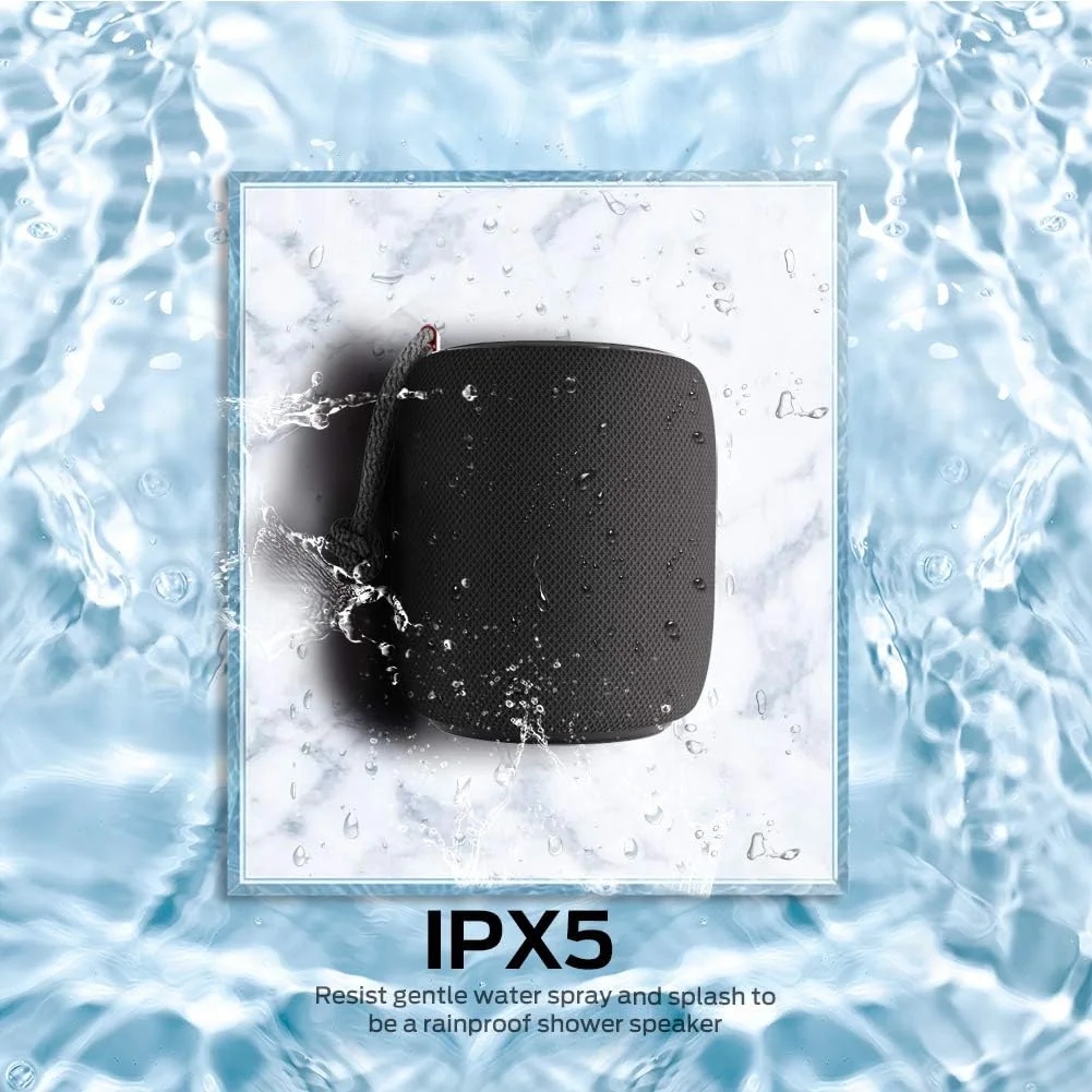 اسپیکر بلوتوثی قابل حمل مانستر مدل S110 - سبک و قابل حمل با صدای خالص، ضد آب IPX5، عمر باتری 16 ساعته، کابل شارژ USB، مناسب برای فعالیت های داخلی/خارجی (مشکی) اسپیکر بلوتوثی قابل حمل مانستر مدل S110 - سبک و قابل حمل با صدای خالص، ضد آب IPX5، عمر باتری 16 ساعته، کابل شارژ USB، مناسب برای فعالیت های داخلی/خارجی (مشکی)