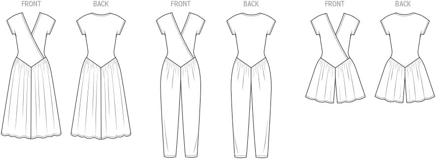 الگوی خیاطی McCall's M8500U5 برای لباس و جامپسوت بافتنی زنانه U5 (16-18-20-22-24)