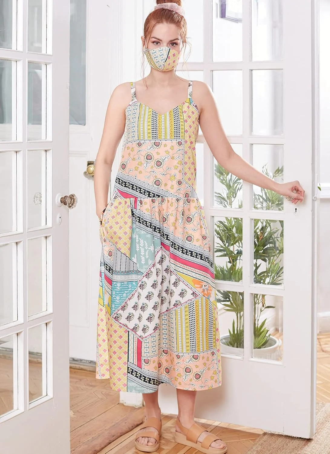 الگوی خیاطی مک کال M8214ZZ ZZ (L-XL-XXL) لباس زنانه و ماسک، چند رنگ الگوی خیاطی مک کال M8214ZZ ZZ (L-XL-XXL) لباس زنانه و ماسک، چند رنگ