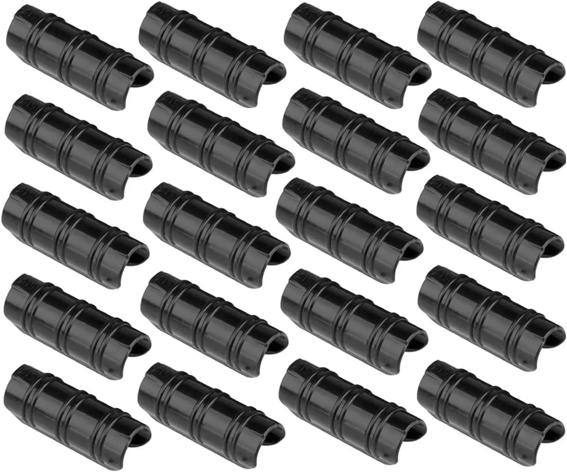 گیره لوله گلخانه Hoite، 20 عدد در هر ست، گیره لوله ساختمانی باغ، گیره حلقه تونلی برای PVC (0.70~0.78 اینچ)