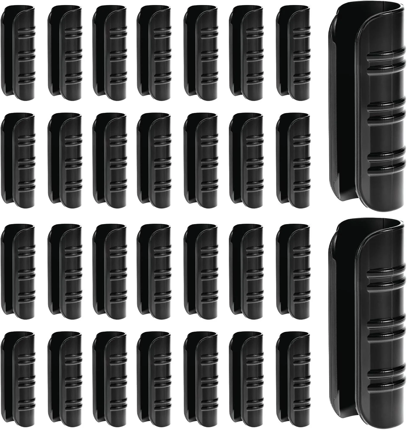 گیره لوله گلخانه QWORK® بسته 30 عددی، گیره لوله فیلم 25 میلی متری، بست های فشاری پلاستیکی، برای لوله PVC گلخانه مزرعه باغ