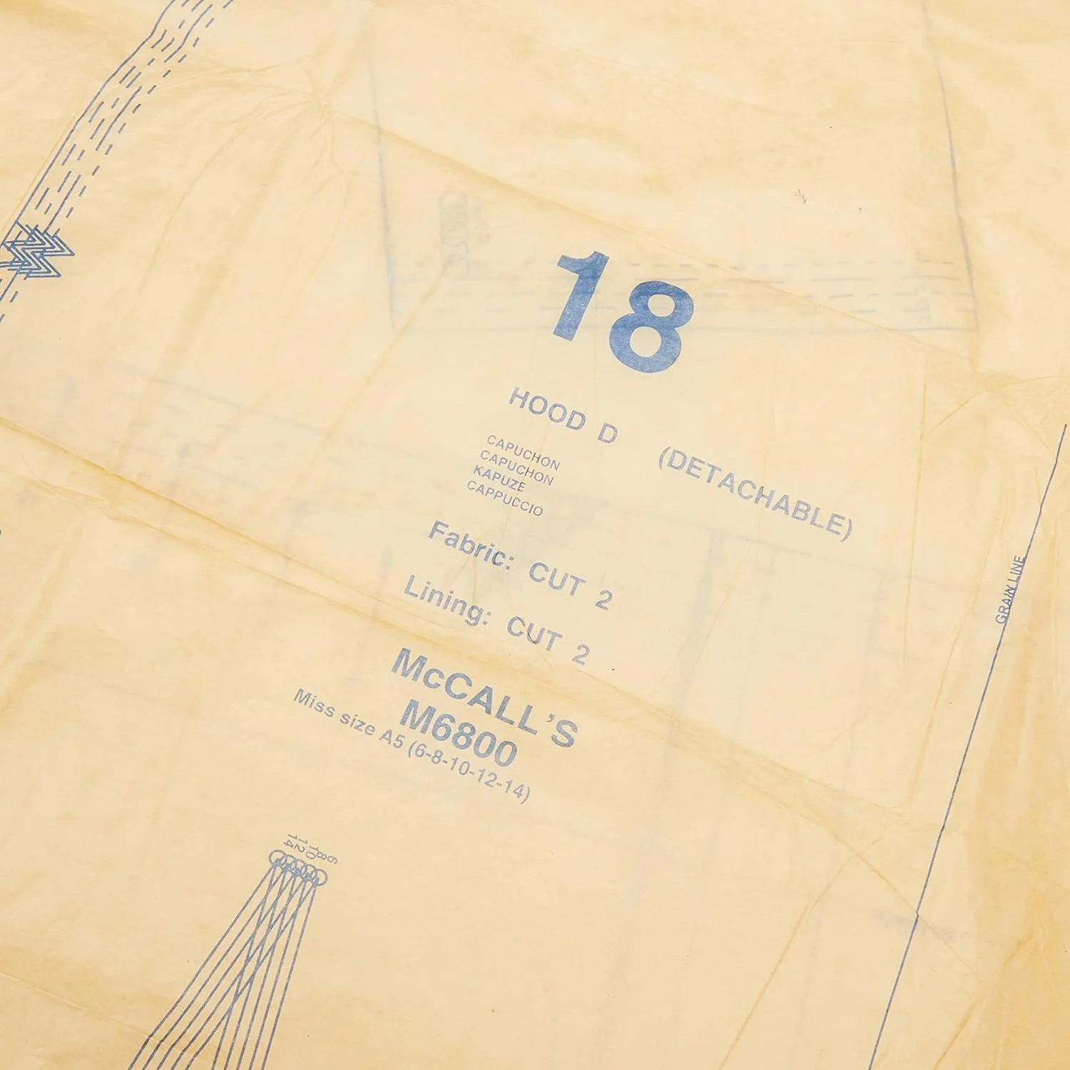 الگوی خیاطی کت های زنانه و دخترانه McCall's M6800، سایز A5 (6-8-10-12-14)، شامل کت های آستردار، کمربند، یقه و کلاه جداشدنی الگوی خیاطی کت های زنانه و دخترانه McCall's M6800، سایز A5 (6-8-10-12-14)، شامل کت های آستردار، کمربند، یقه و کلاه جداشدنی