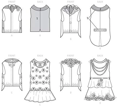 الگوی خیاطی لباس حیوانات خانگی McCall's مدل M7850OSX، سایزهای XS-L، الگوی خیاطی، Osz الگوی خیاطی لباس حیوانات خانگی McCall's مدل M7850OSX، سایزهای XS-L، الگوی خیاطی، Osz