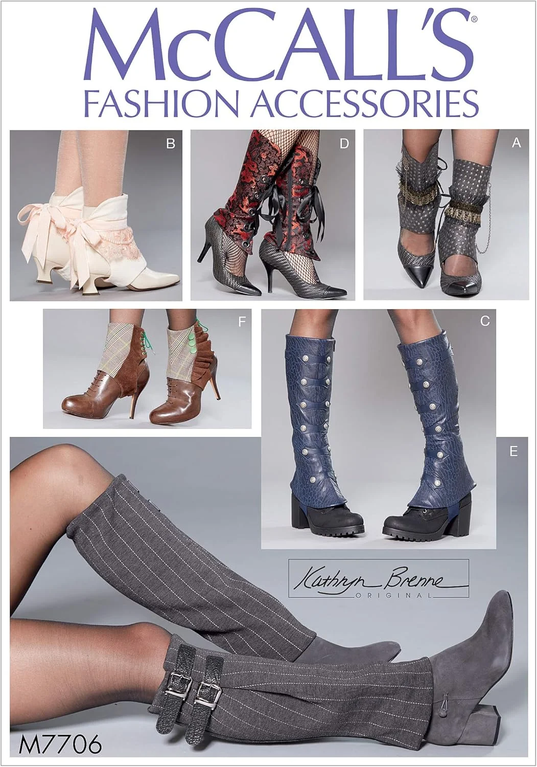 الگوی خیاطی McCall's M7706 گتر و ساق پوش زنانه اثر Kathryn Brenne، سایز واحد (7706)