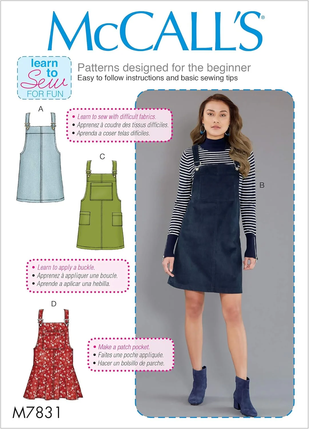 الگوی خیاطی جامپر زنانه McCall's مدل M7831، سایزهای 4-12