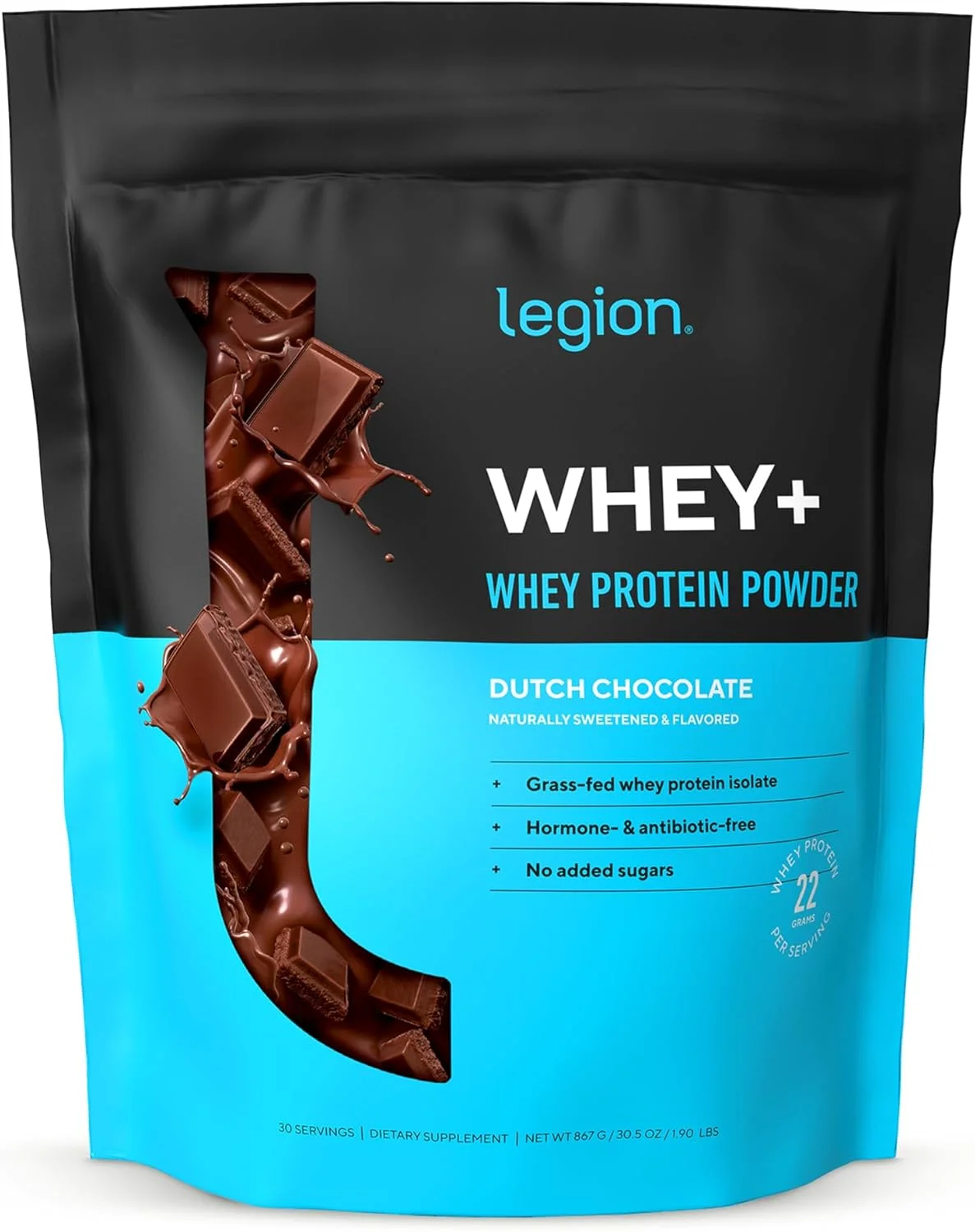 پودر پروتئین وی ایزوله LEGION Whey+ شکلاتی از گاوهای تغذیه شده با علف - غیر GMO، بدون لاکتوز، بدون شکر، پروتئین وی ایزوله طبیعی 30 سروینگ پودر پروتئین وی ایزوله LEGION Whey+ شکلاتی از گاوهای تغذیه شده با علف - غیر GMO، بدون لاکتوز، بدون شکر، پروتئین وی ایزوله طبیعی 30 سروینگ