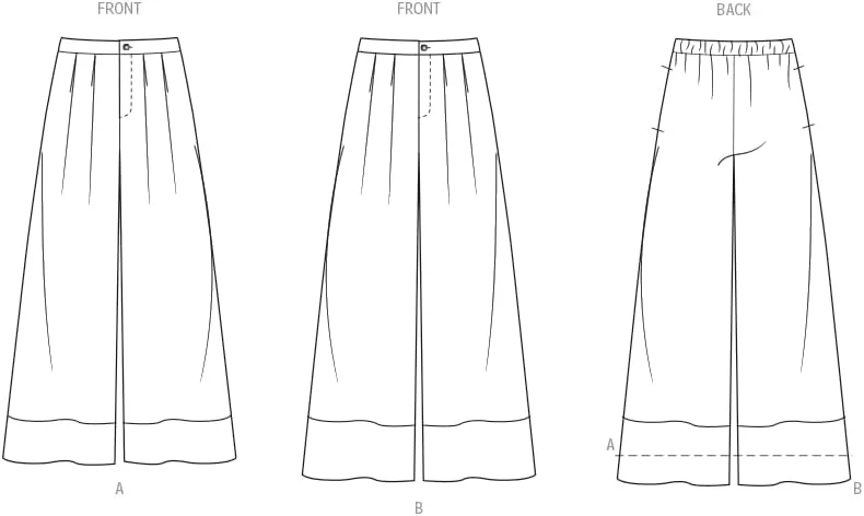 الگوی خیاطی شلوار مک کالز، چند رنگ