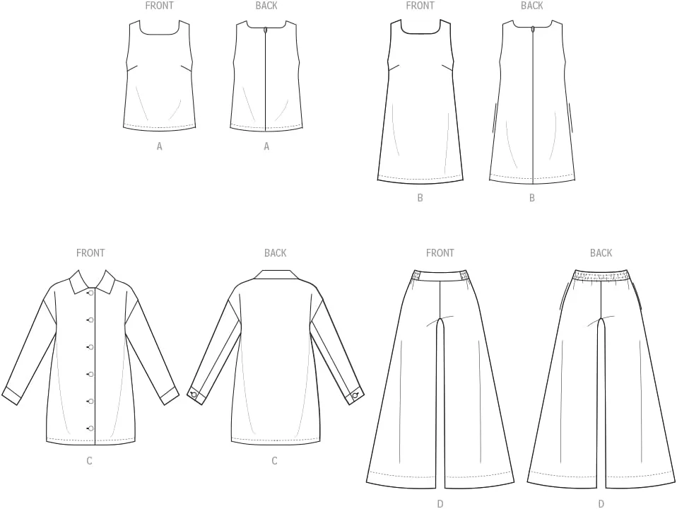 کیت الگوی خیاطی لباس ورزشی زنانه مک کالز، چند رنگ کیت الگوی خیاطی لباس ورزشی زنانه مک کالز، چند رنگ