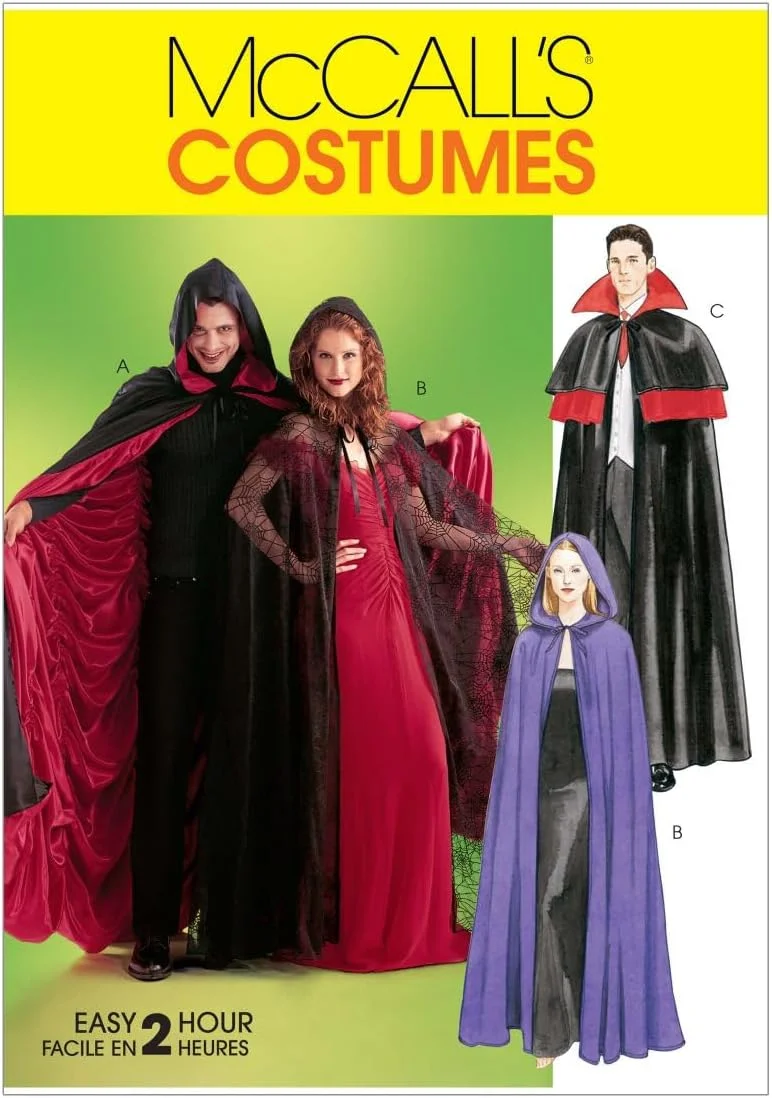 الگوی خیاطی شنل مدل McCall's M4139 مناسب خانم ها/آقایان/نوجوانان پسرانه، آستر دار و بدون آستر، سایز OSZ (تک سایز) الگوی خیاطی شنل مدل McCall's M4139 مناسب خانم ها/آقایان/نوجوانان پسرانه، آستر دار و بدون آستر، سایز OSZ (تک سایز)