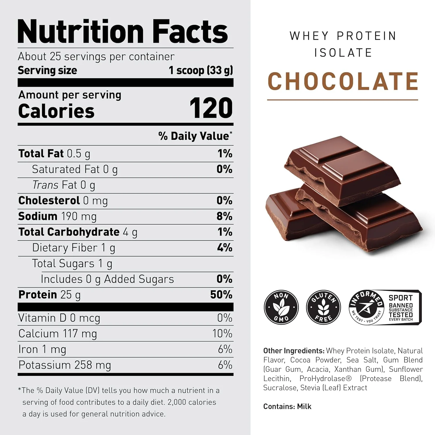 پودر پروتئین وی Kaged Muscle، پروتئین وی ایزوله 100% برای ریکاوری بعد از تمرین، 3 پوند، شکلاتی، 48 اونس