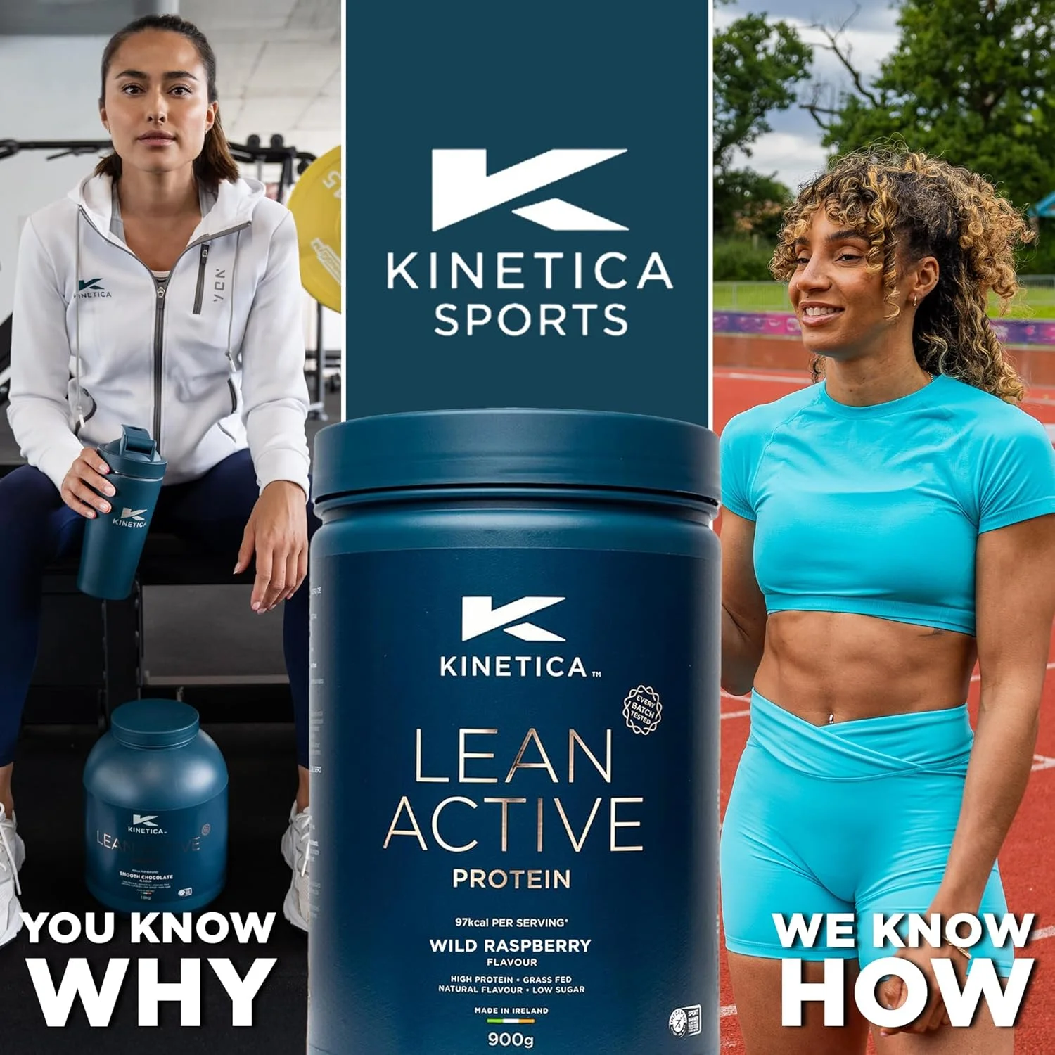 پودر پروتئین فعال بدون چربی کینتیکا اسپورتس - طعم تمشک وحشی | 16 گرم پروتئین در هر وعده، 36 وعده در هر بسته 900 گرمی | سرشار از فیبر و پروتئین با عصاره چای سبز | کم چرب و شکر | قابلیت اختلاط آسان پودر پروتئین فعال بدون چربی کینتیکا اسپورتس - طعم تمشک وحشی | 16 گرم پروتئین در هر وعده، 36 وعده در هر بسته 900 گرمی | سرشار از فیبر و پروتئین با عصاره چای سبز | کم چرب و شکر | قابلیت اختلاط آسان