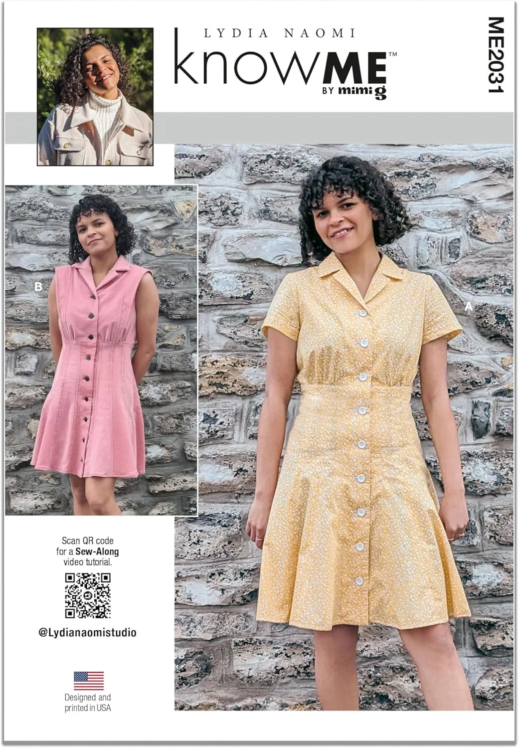 الگوی خیاطی لباس زنانه دو تکه McCall's Know Me، چند رنگ