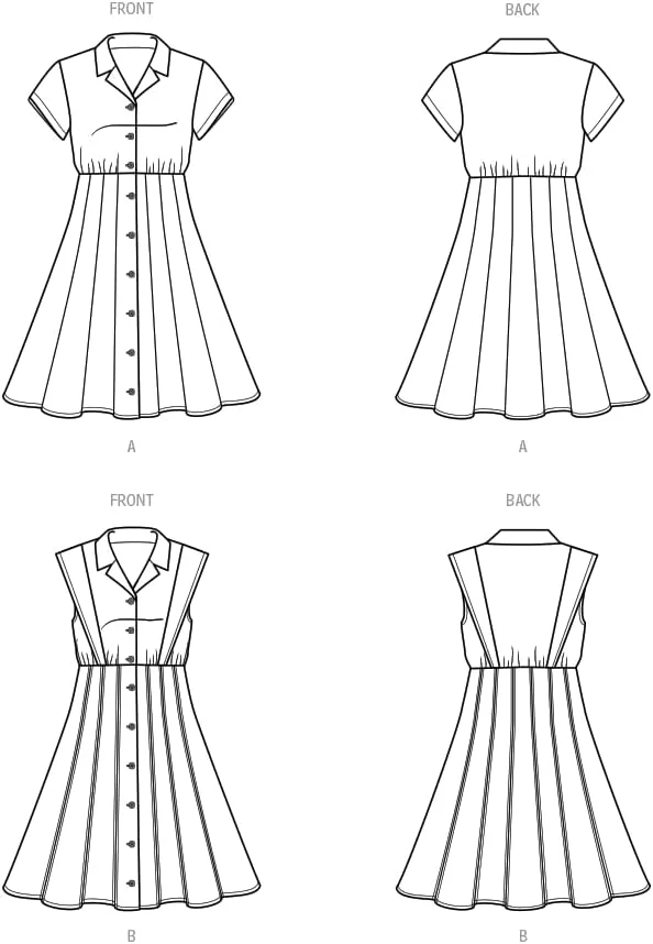 الگوی خیاطی لباس زنانه دو تکه McCall's Know Me، چند رنگ الگوی خیاطی لباس زنانه دو تکه McCall's Know Me، چند رنگ