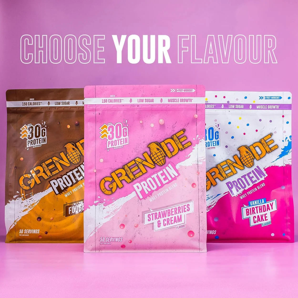 پودر پروتئین وی بلند گرناد، پروتئین بالا، شکر کم با 30 گرم پروتئین در هر وعده (50 وعده) - توت فرنگی و خامه، 2 کیلوگرم (بسته 1 عددی) پودر پروتئین وی بلند گرناد، پروتئین بالا، شکر کم با 30 گرم پروتئین در هر وعده (50 وعده) - توت فرنگی و خامه، 2 کیلوگرم (بسته 1 عددی)