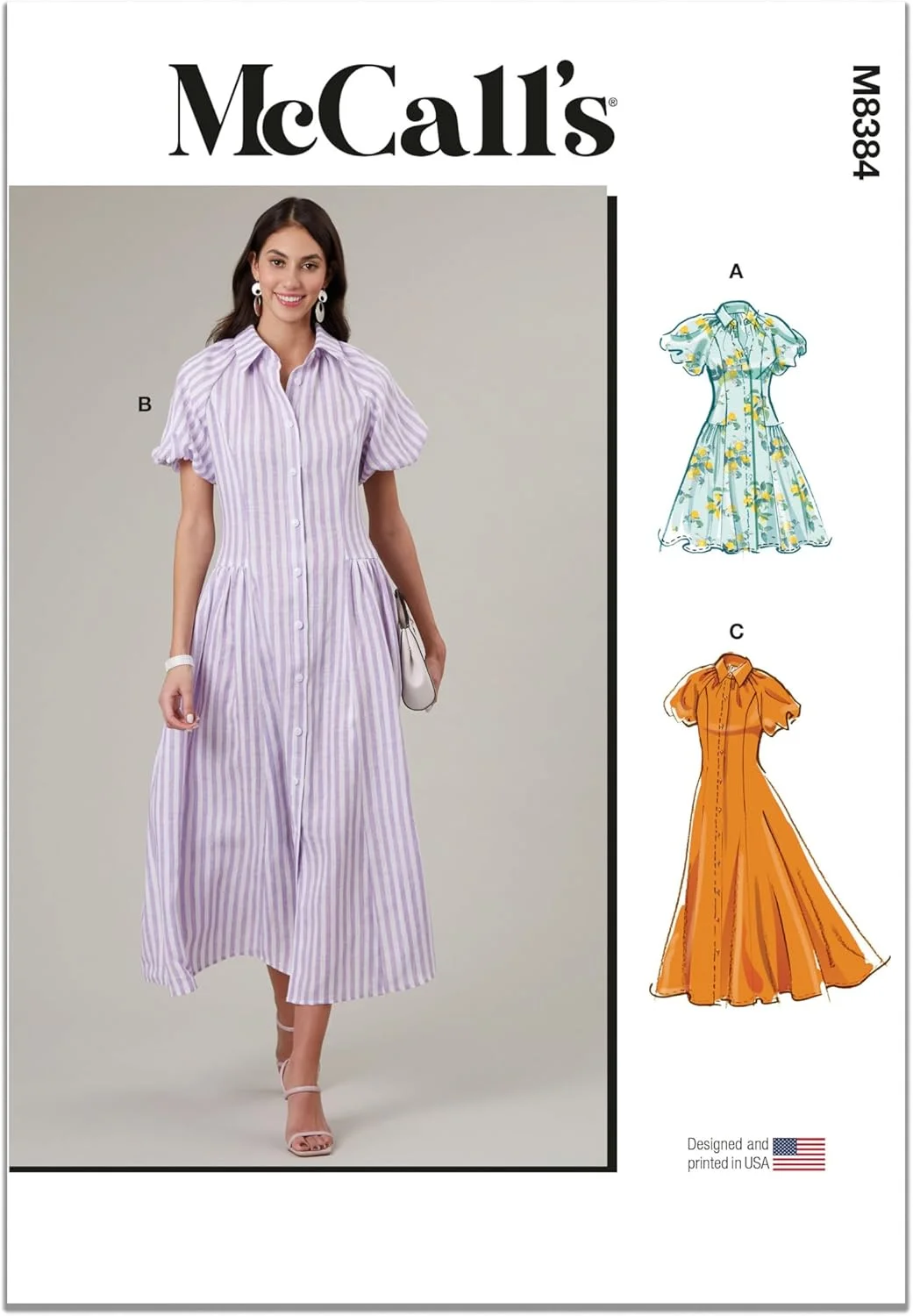 الگوی خیاطی لباس زنانه مک کالز، چند رنگ 2