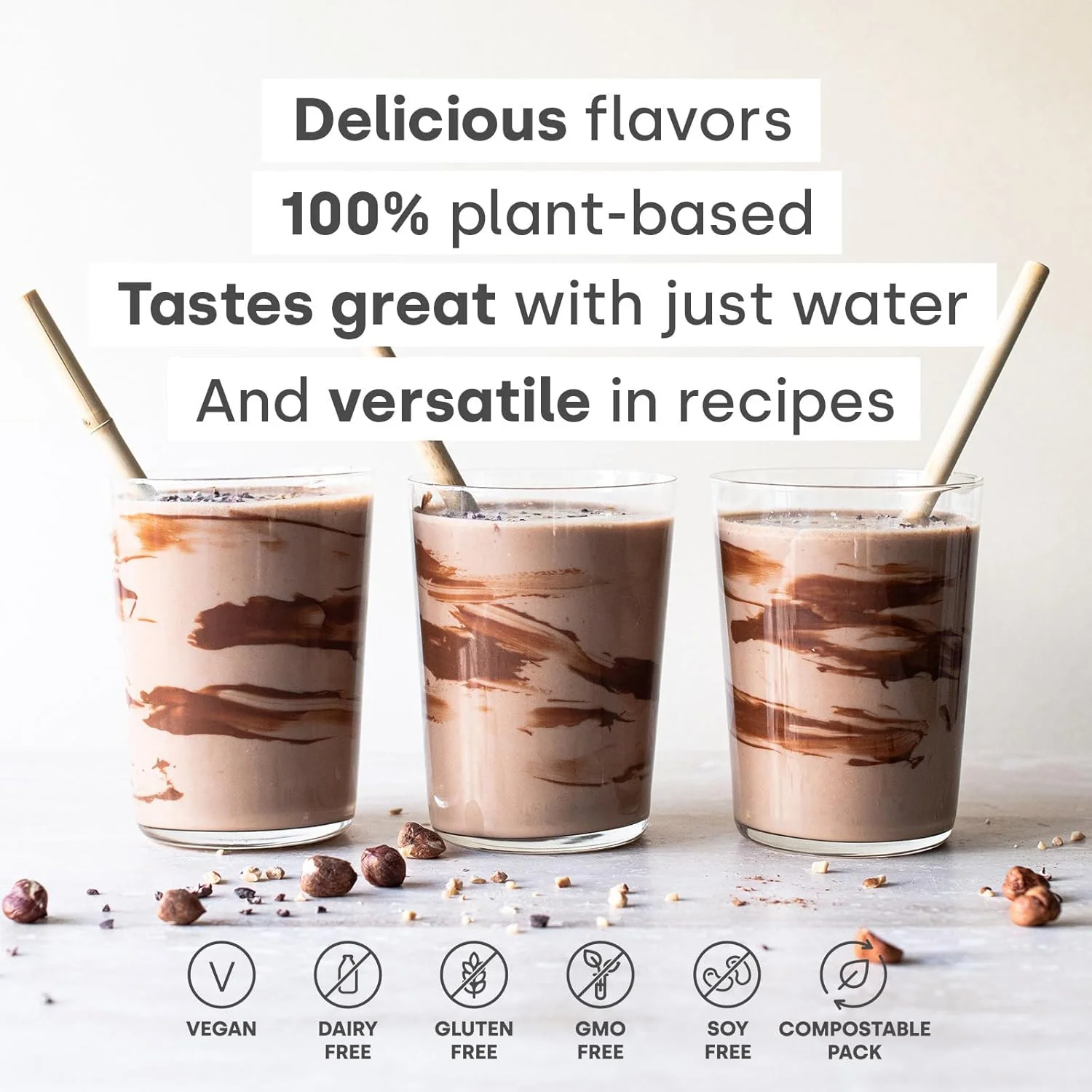 پروتئین عملکردی Form - پودر پروتئین وگان - 30 گرم پروتئین گیاهی در هر وعده، حاوی BCAA. ایده آل برای بعد از تمرین. طعم عالی حتی با آب! (شکلات بادام زمینی) پروتئین عملکردی Form - پودر پروتئین وگان - 30 گرم پروتئین گیاهی در هر وعده، حاوی BCAA. ایده آل برای بعد از تمرین. طعم عالی حتی با آب! (شکلات بادام زمینی)