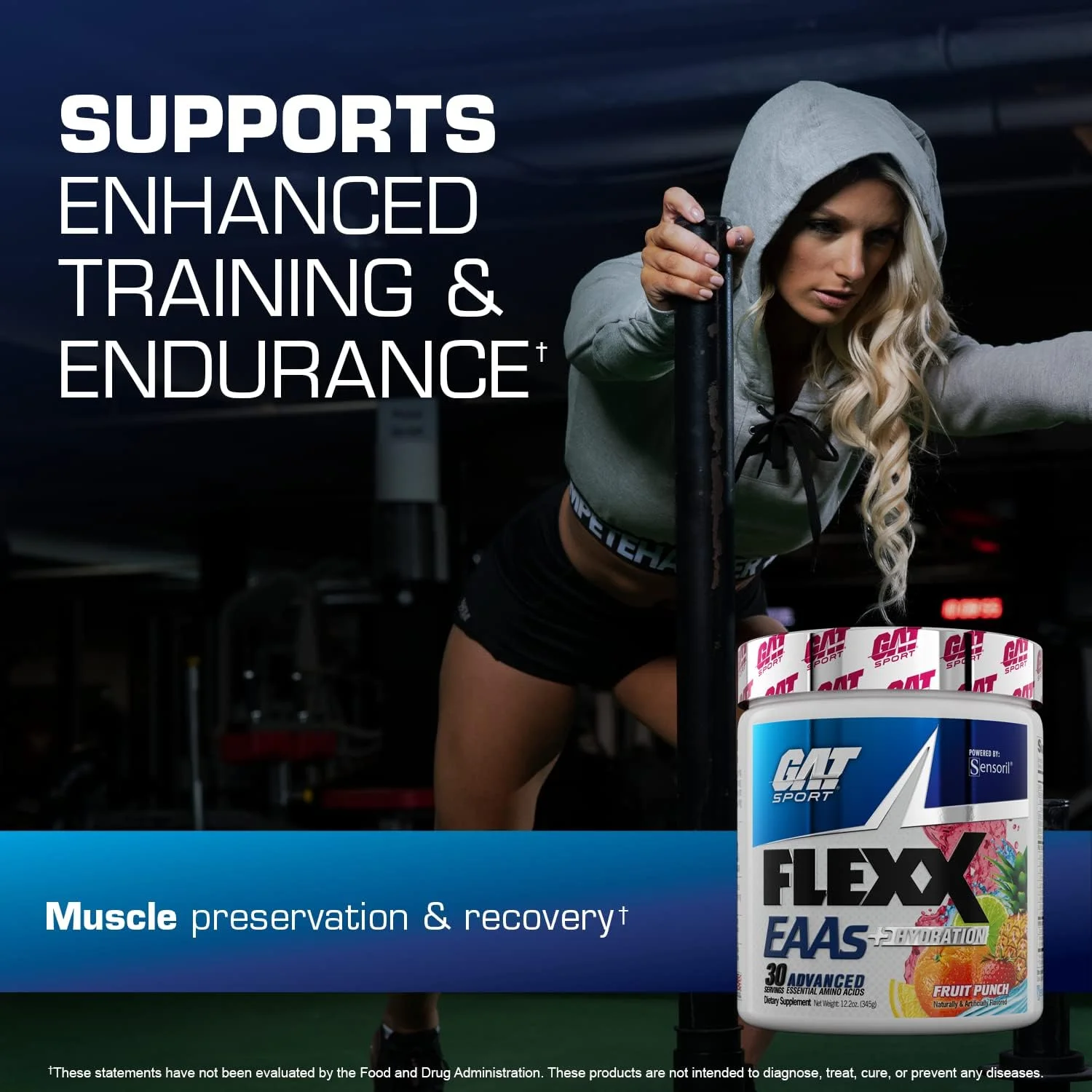 پودر آمینو اسیدهای ضروری و آبرسان GAT Sport Flexx EAAs (345 گرم/12 اونس، 30 سروینگ، پانچ میوه) _شامل 9 آمینو اسید ضروری، 3 آمینو اسید خاص_ مکمل پروتئین پودر آمینو اسیدهای ضروری و آبرسان GAT Sport Flexx EAAs (345 گرم/12 اونس، 30 سروینگ، پانچ میوه) _شامل 9 آمینو اسید ضروری، 3 آمینو اسید خاص_ مکمل پروتئین