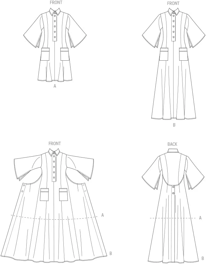 الگوی خیاطی لباس یقه پولو زنانه McCall's، کد طراحی V2083، سایزهای 8-10-12-14-16، چند رنگ الگوی خیاطی لباس یقه پولو زنانه McCall's، کد طراحی V2083، سایزهای 8-10-12-14-16، چند رنگ