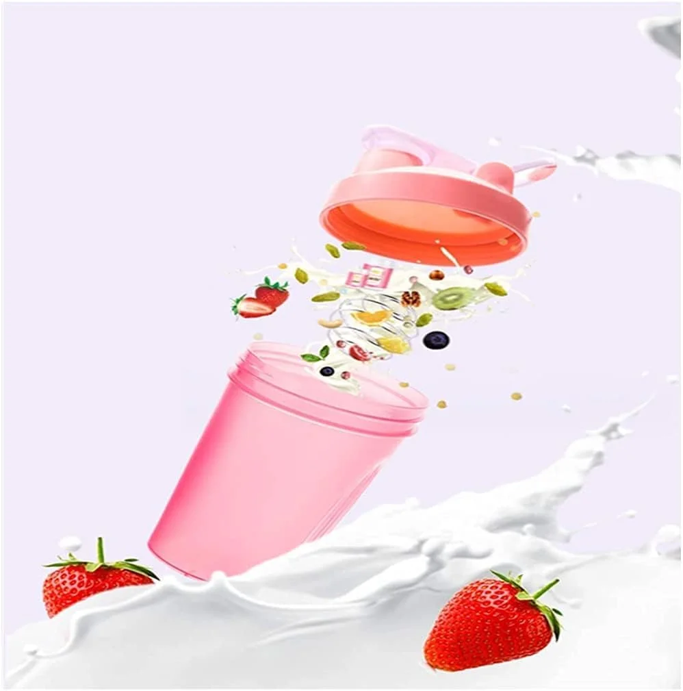 بطری آب ورزشی با ظرفیت 400 میلی لیتر، شیکر پروتئین بدون BPA، شیکرهای مکمل ورزشی قابل شستشو در ماشین ظرفشویی، لیوان مخلوط کن چند منظوره ضد نشت و بادوام با درب محکم، صورتی بطری آب ورزشی با ظرفیت 400 میلی لیتر، شیکر پروتئین بدون BPA، شیکرهای مکمل ورزشی قابل شستشو در ماشین ظرفشویی، لیوان مخلوط کن چند منظوره ضد نشت و بادوام با درب محکم، صورتی