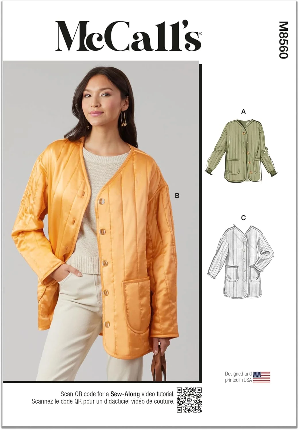 الگوی خیاطی کت زنانه مک کالز، چند رنگ
