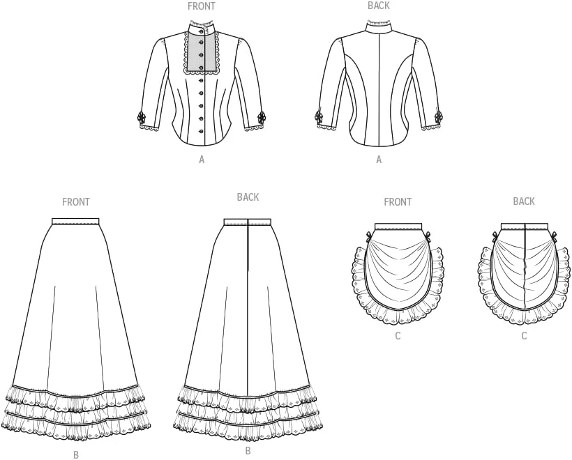 الگوی خیاطی لباس زنانه مک کالز، چند رنگ 2 الگوی خیاطی لباس زنانه مک کالز، چند رنگ 2