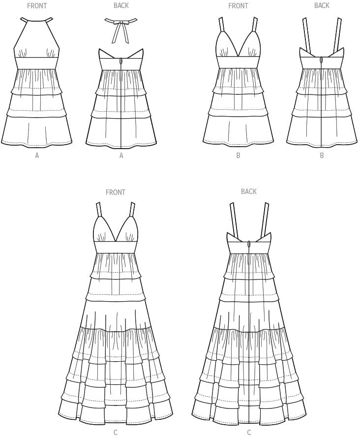 الگوی خیاطی لباس زنانه مک کالز، کد طراحی M8322، سایزهای 6-8-10-12-14 الگوی خیاطی لباس زنانه مک کالز، کد طراحی M8322، سایزهای 6-8-10-12-14