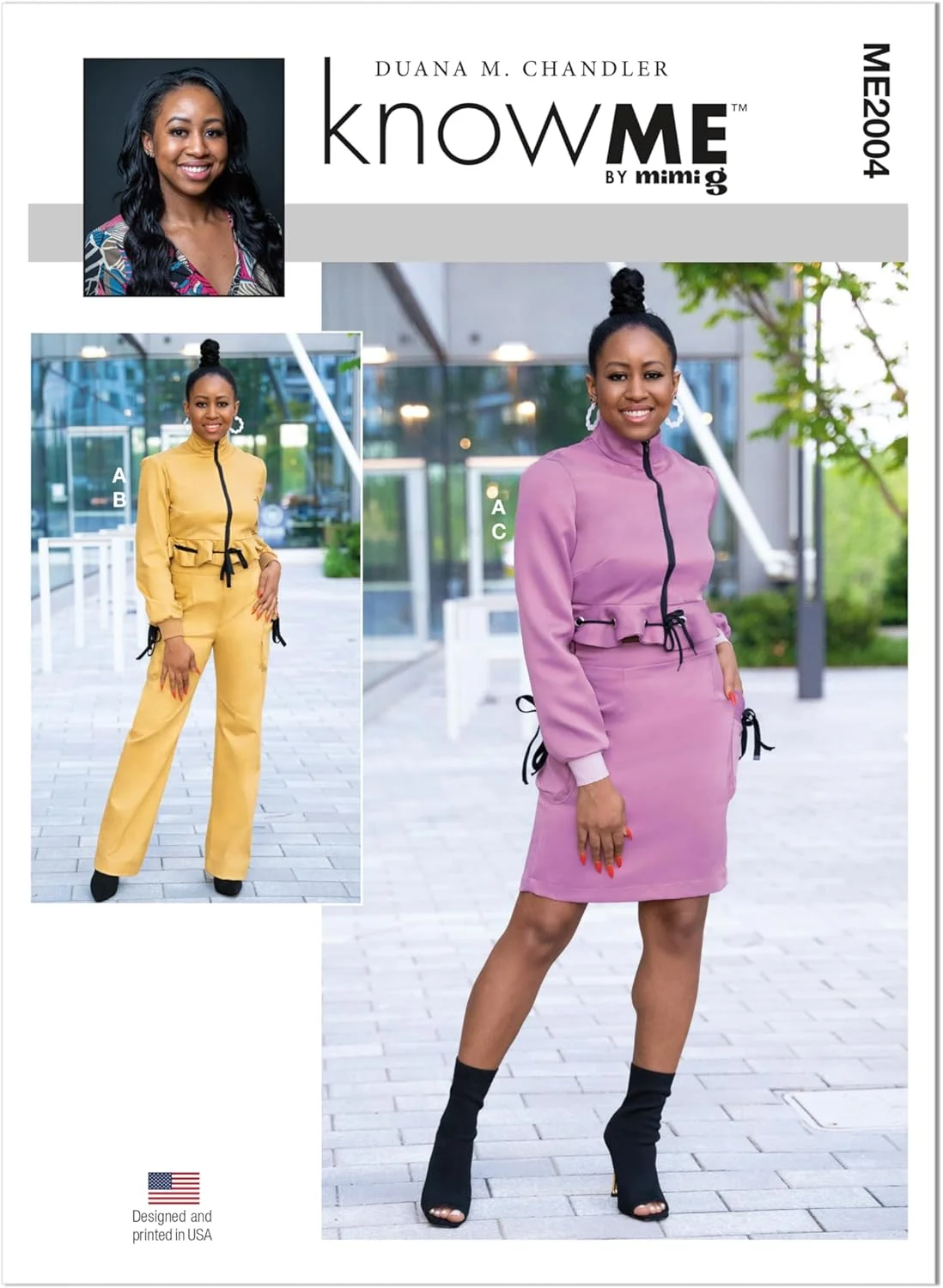 الگوی خیاطی McCall's Know Me ME2004Y5 کت، شلوار و دامن زنانه توسط Duana M. Chandler Y5 (18-20-22-24-26)