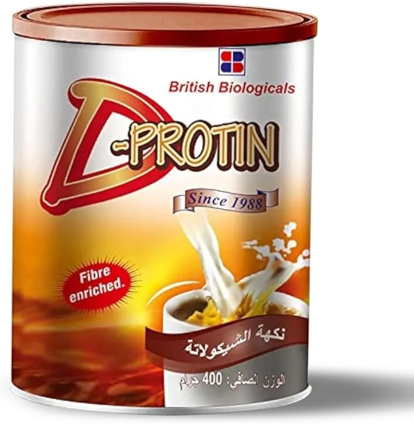 مکمل غذایی دی-پروتئین British Biologicals برای دیابت و پیش دیابت | پروتئین و فیبر بالا | 30 ماده مغذی ضروری | مواد مغذی ایمنی برای قدرت و نشاط | طعم شکلاتی | 400 گرم
