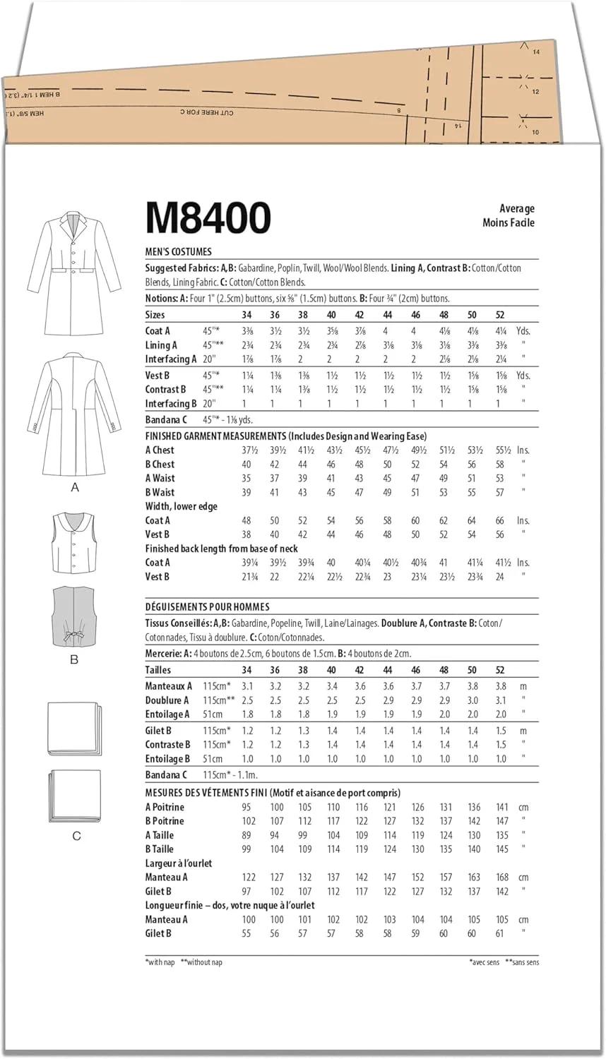 الگوی خیاطی لباس غرب وحشی زنانه مک کالز، کد طراحی M8398، سایزهای 8-10-12-14-16 الگوی خیاطی لباس غرب وحشی زنانه مک کالز، کد طراحی M8398، سایزهای 8-10-12-14-16