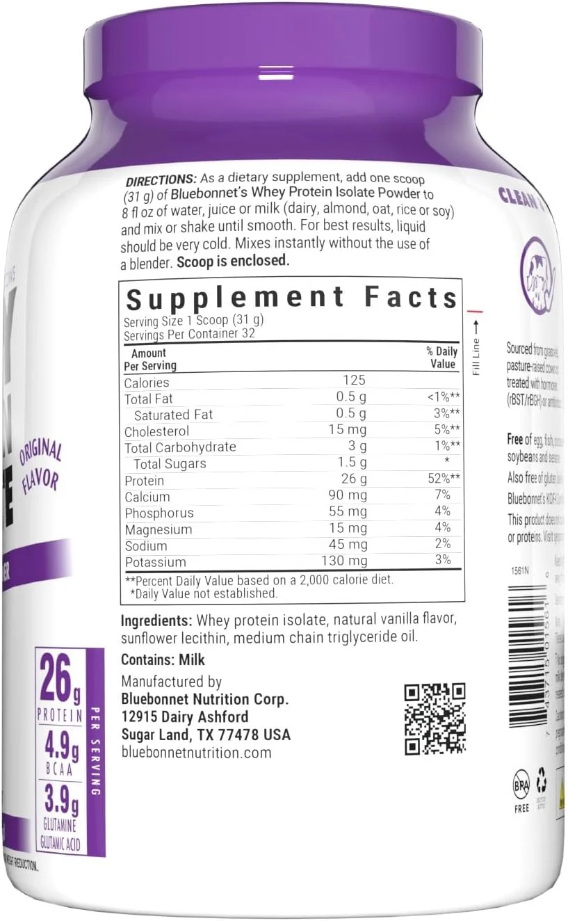 پودر مکمل غذایی پروتئین وی ایزوله بلو بونت نوتریشن، اورجینال پودر مکمل غذایی پروتئین وی ایزوله بلو بونت نوتریشن، اورجینال