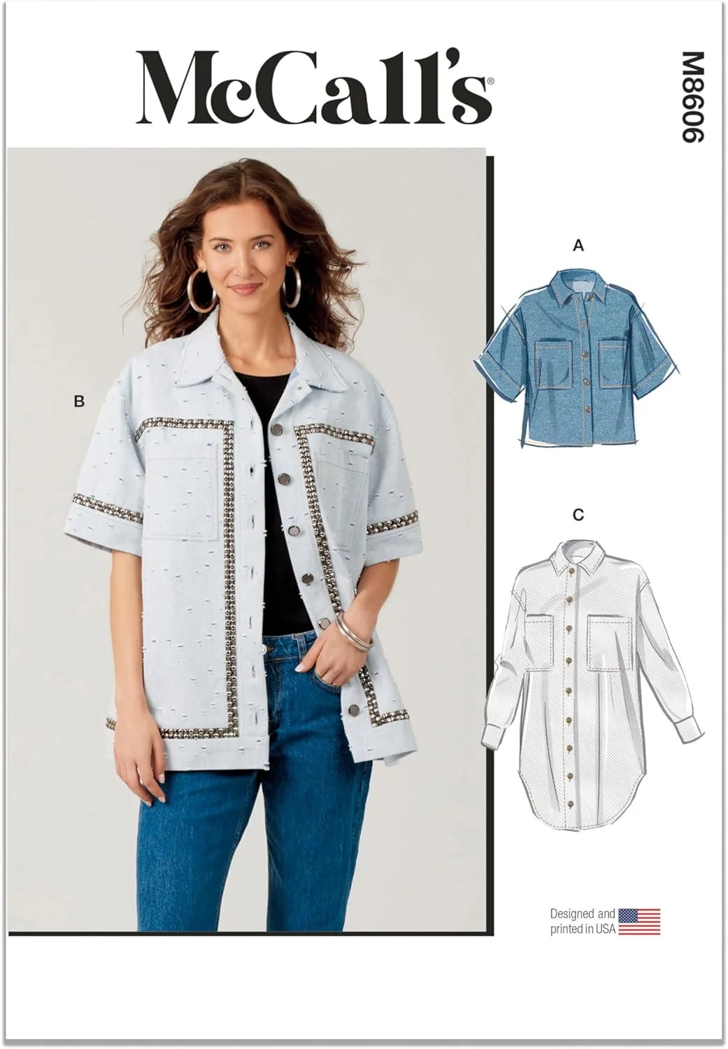 الگوی خیاطی پیراهن زنانه McCall's M8606H5، کد طراحی M8606، سایزهای 6-8-10-12-14