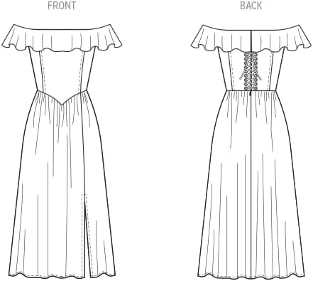 الگوی خیاطی لباس زنانه McCall's M8503H5 توسط Badgley Mischka، کد طراحی M8503، سایزهای 6-8-10-12-14 الگوی خیاطی لباس زنانه McCall's M8503H5 توسط Badgley Mischka، کد طراحی M8503، سایزهای 6-8-10-12-14