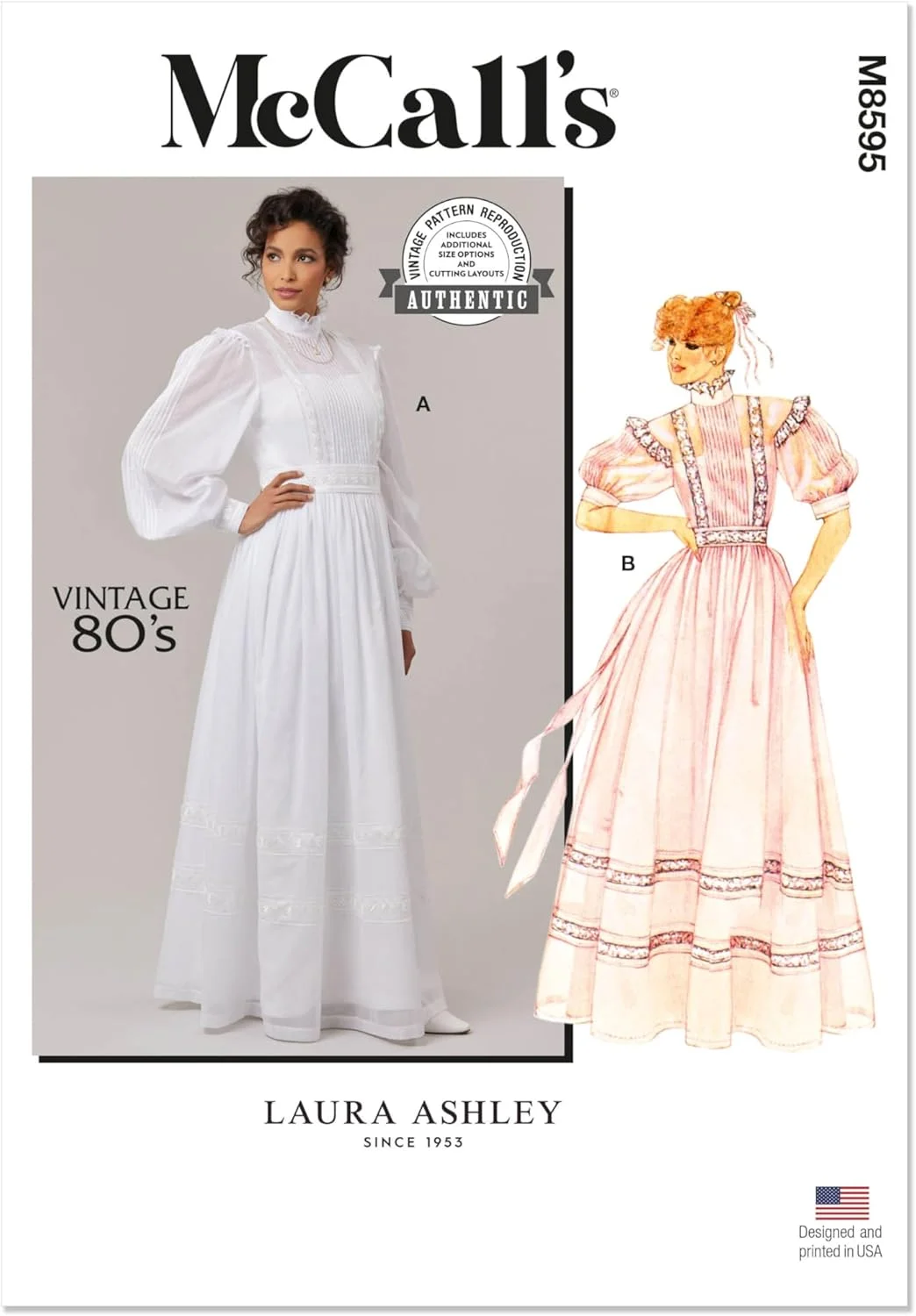 الگوی خیاطی لباس مجلسی McCall's، چند رنگ