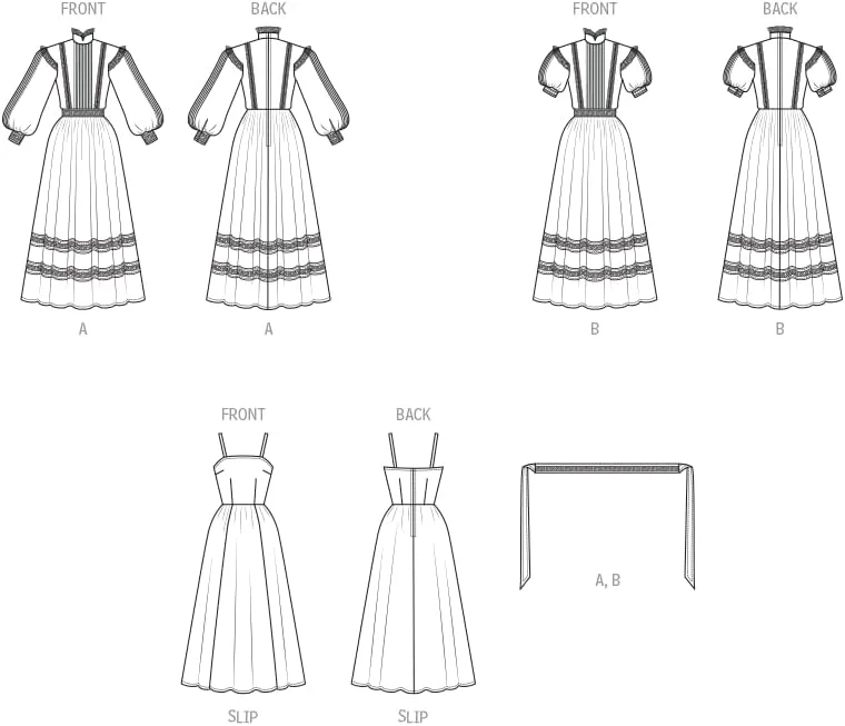 الگوی خیاطی لباس مجلسی McCall's، چند رنگ