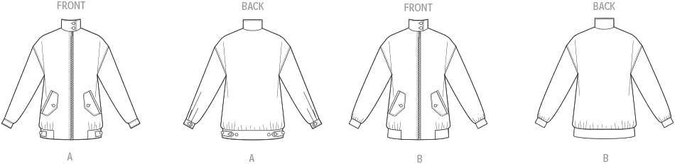 الگوی خیاطی ژاکت های گشاد زنانه McCall's، کد طراحی V2093، سایز 18-20-22-24-26، چند رنگ