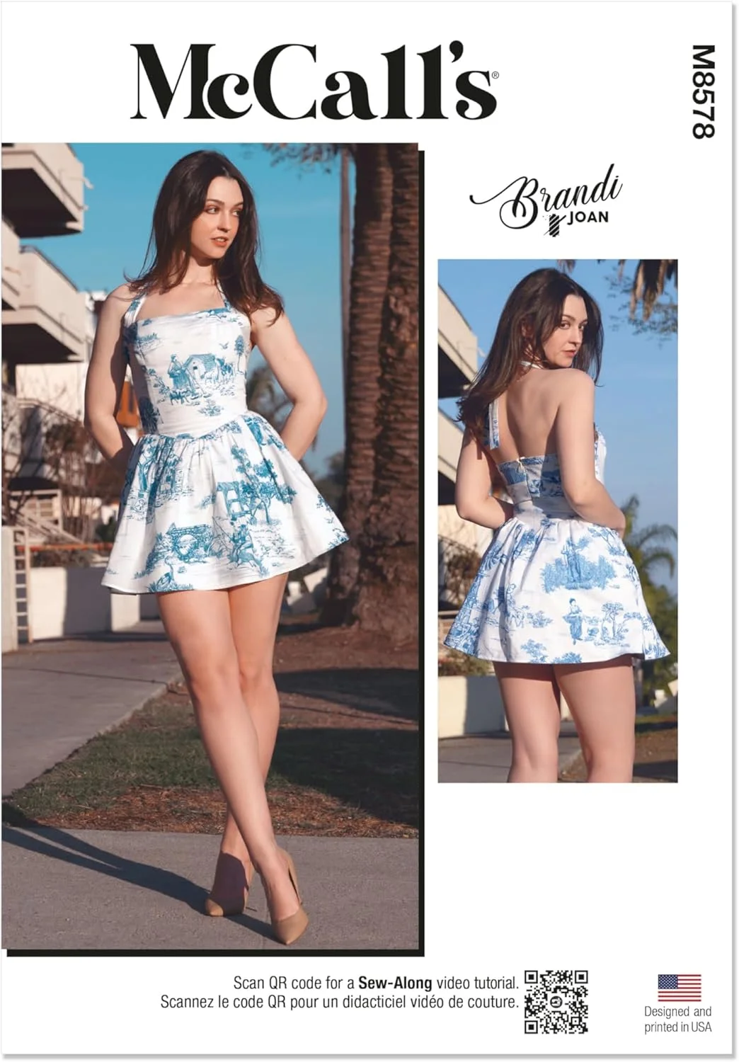 الگوی خیاطی لباس زنانه مک کالز، چند رنگ