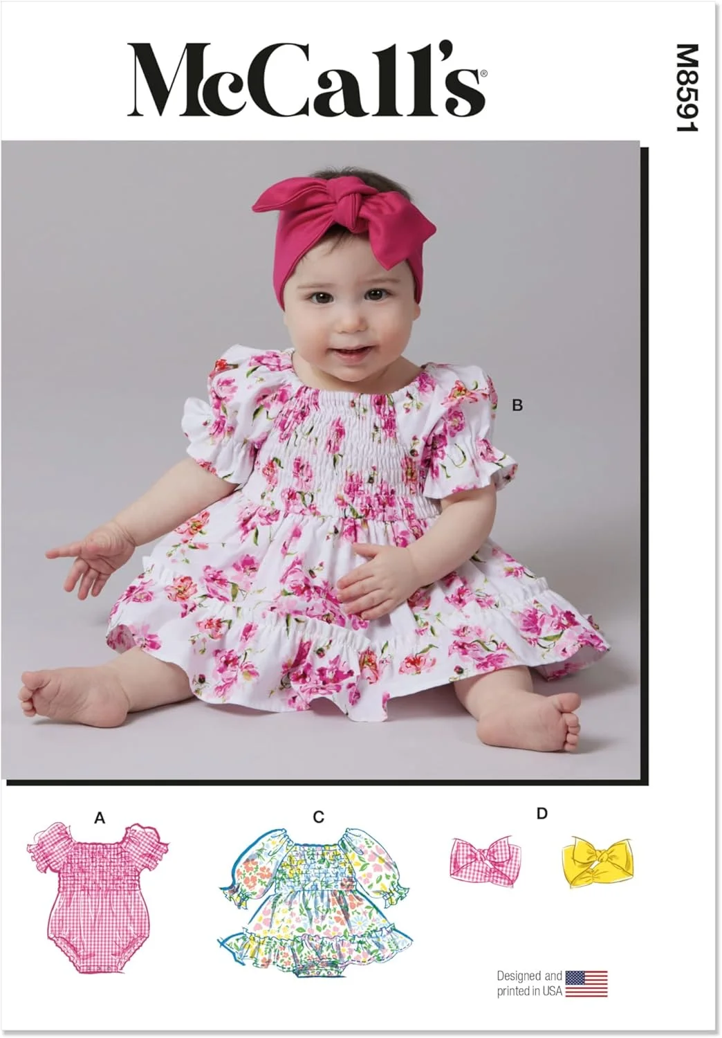 الگوی خیاطی لباس مجلسی مک کالز، چند رنگ