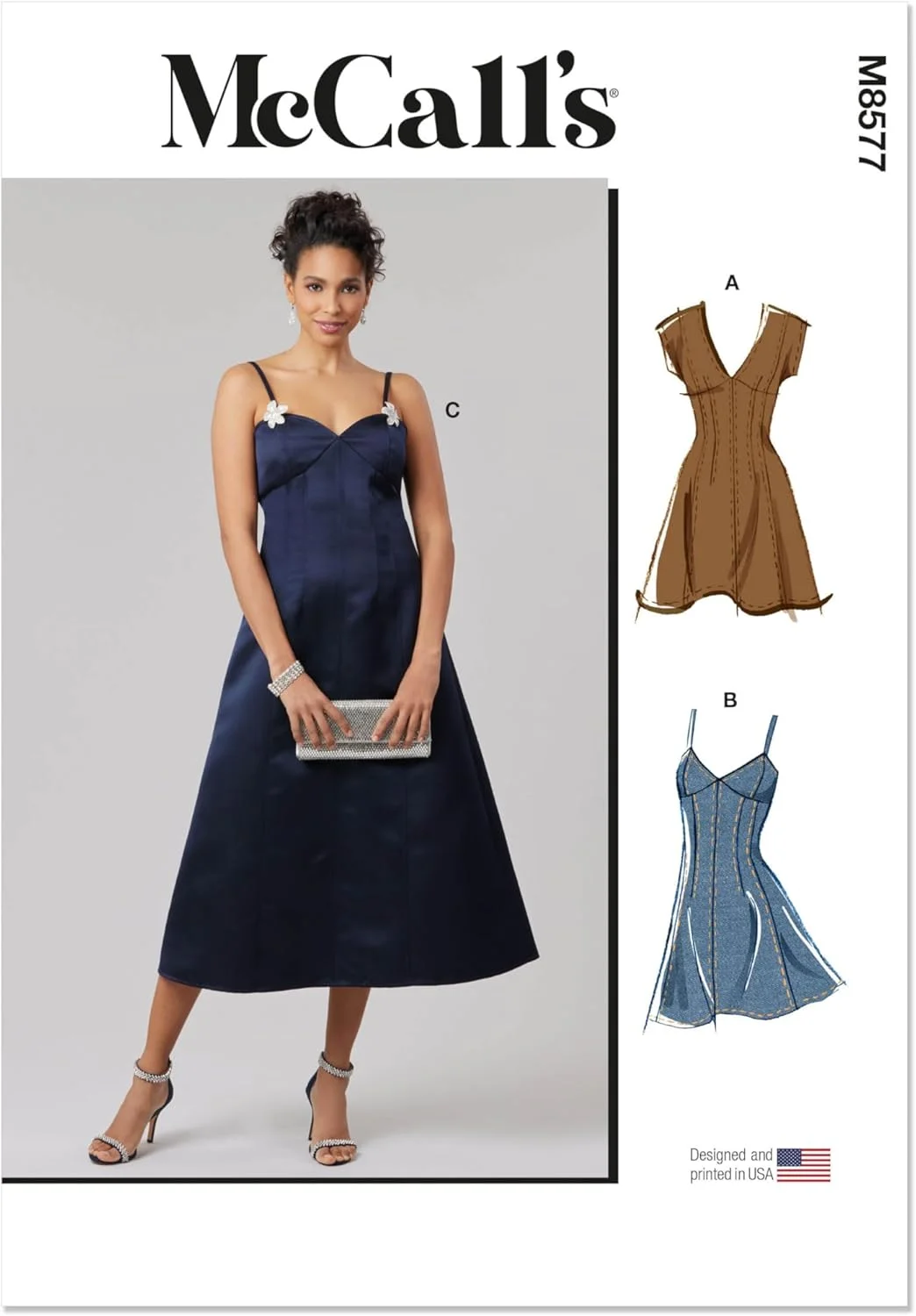 الگوی خیاطی لباس زنانه مک کالز، چند رنگ