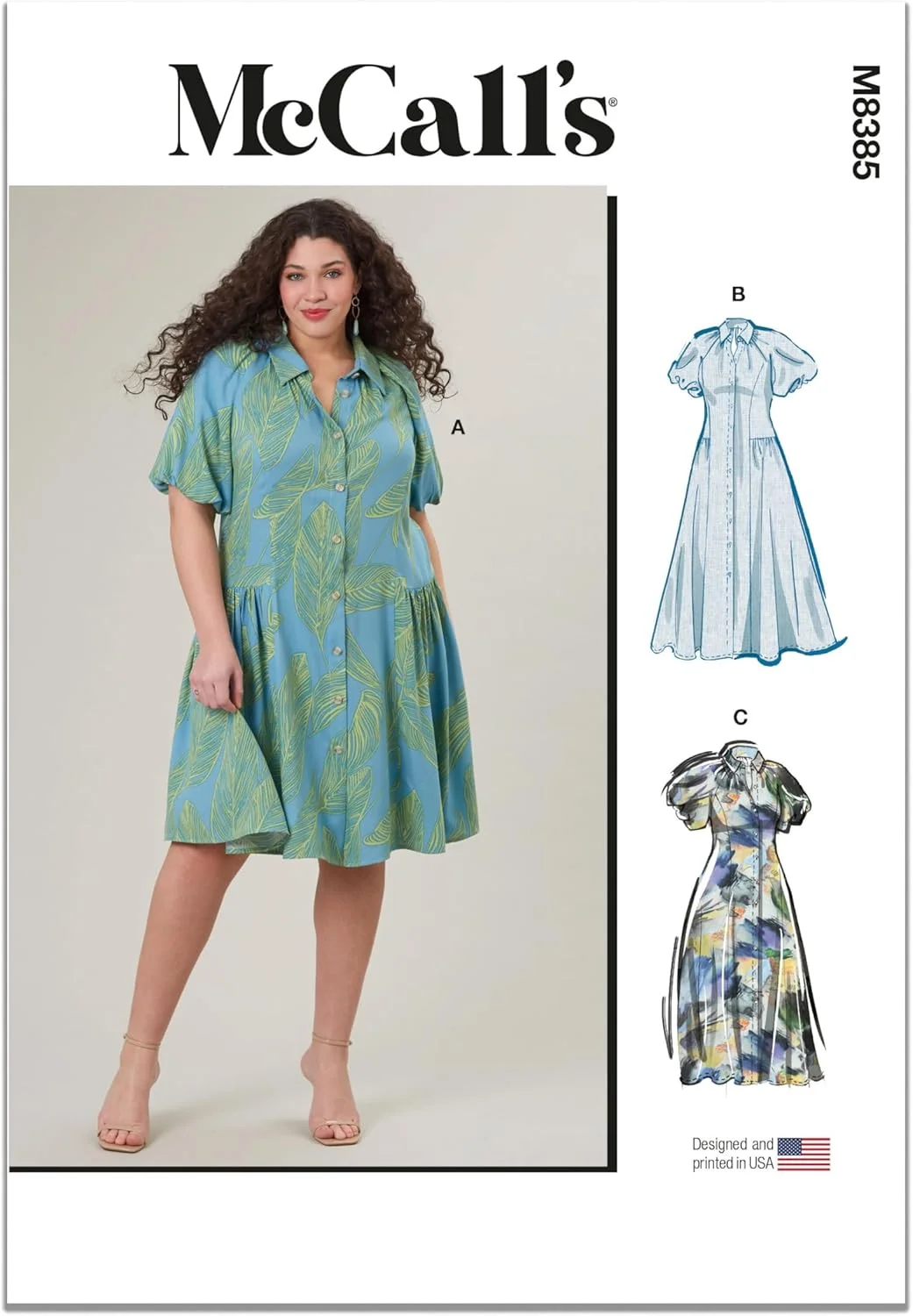 الگوی خیاطی لباس سایز بزرگ McCall's، چند رنگ 2