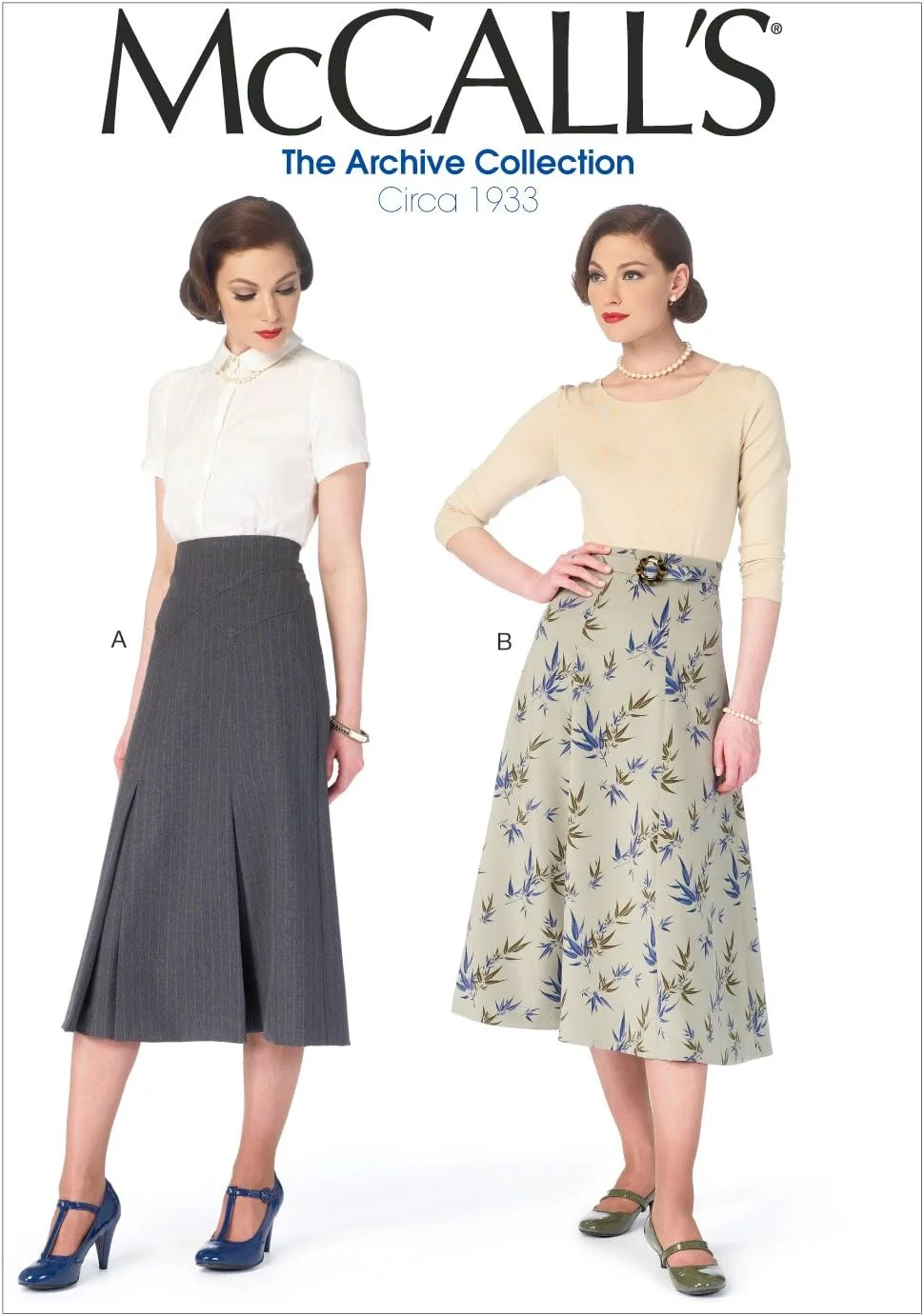 الگوی خیاطی مک کال M6993 دامن و کمربند زنانه، سایز A5 (6-8-10-12-14)