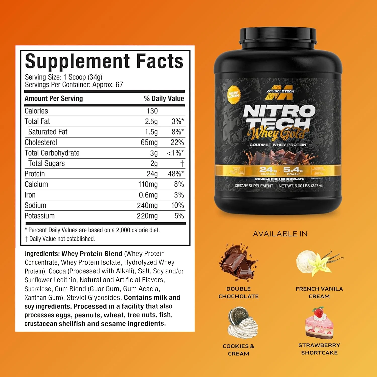 فرمول پروتئین وی گلد 100% ماسل تک نیترو-تک با پپتیدها و ایزوله به عنوان منبع اصلی، پشتیبانی از ریکاوری سریع و تقویت عضله سازی، نوشیدنی پروتئینی بدون گلوتن، شکلات دوبل غنی، 5.00 پوند فرمول پروتئین وی گلد 100% ماسل تک نیترو-تک با پپتیدها و ایزوله به عنوان منبع اصلی، پشتیبانی از ریکاوری سریع و تقویت عضله سازی، نوشیدنی پروتئینی بدون گلوتن، شکلات دوبل غنی، 5.00 پوند